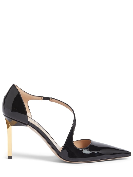 Tom Ford: 85mm hohe Lacklederpumps „Newton“ - Espresso - women_0 | Luisa Via Roma