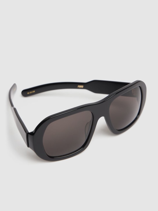 Flatlist Eyewear: Ford acetate sunglasses w/ black lenses - Black - men_1 | Luisa Via Roma