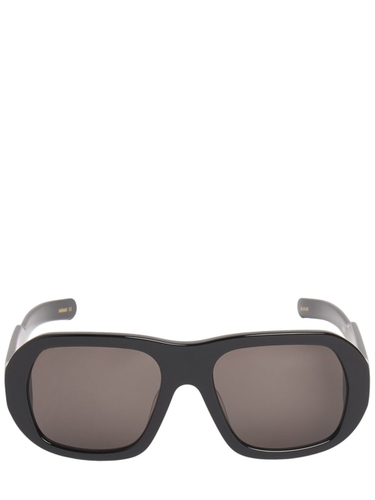 Flatlist Eyewear: Lunettes de soleil en acétate à verres noirs Ford - Noir/Noir - women_0 | Luisa Via Roma