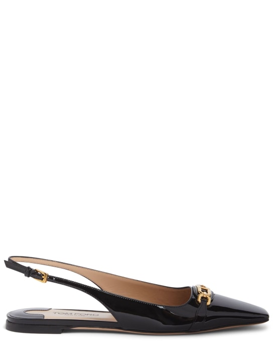 Tom Ford: Slingback Whitney in vernice 5mm - Nero - women_0 | Luisa Via Roma