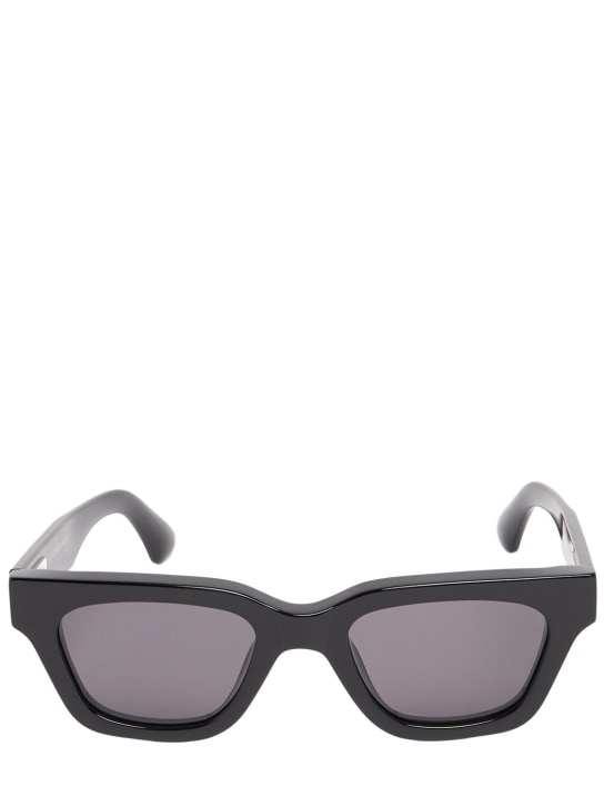 Chimi: 11 squared acetate sunglasses - Black - men_0 | Luisa Via Roma