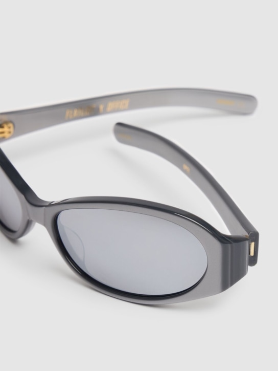 Flatlist Eyewear: Office Opel醋酸纤维太阳镜 - Metallic Silver - men_1 | Luisa Via Roma
