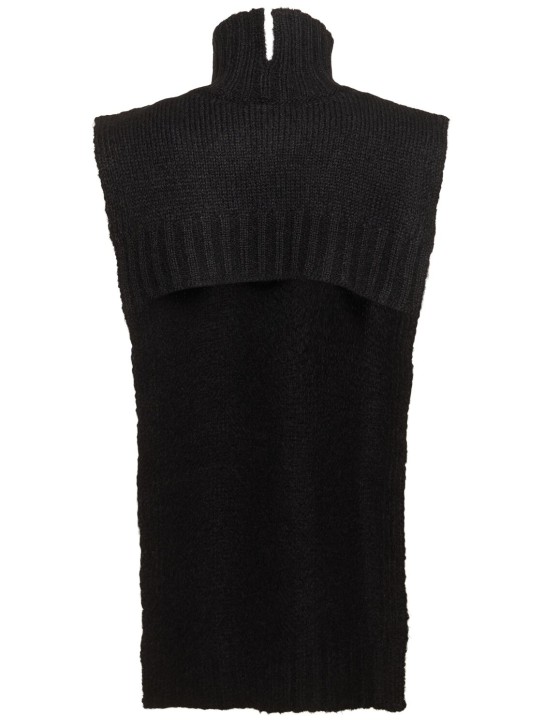 Jil Sander: Gilet in maglia a collo alto - men_4 | Luisa Via Roma