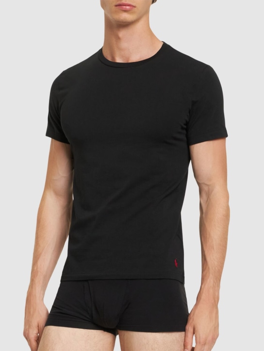 Polo Ralph Lauren: Pack of 2 jersey short sleeve t-shirts - Black - men_1 | Luisa Via Roma