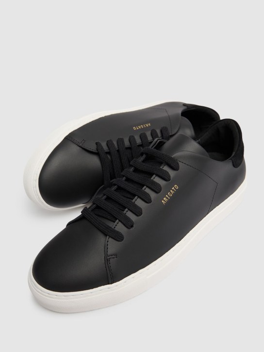 Axel Arigato: Clean 90 brushed leather sneakers - Black - men_1 | Luisa Via Roma