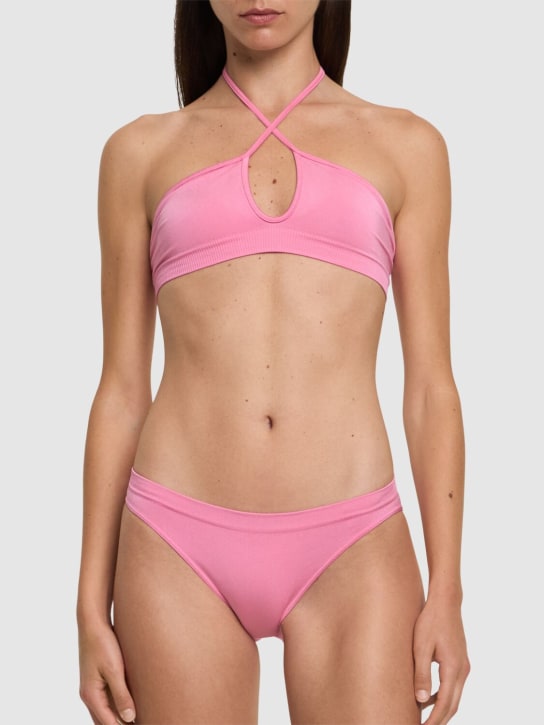Prism Squared: Buoyant bikini bra top - Pink - women_1 | Luisa Via Roma