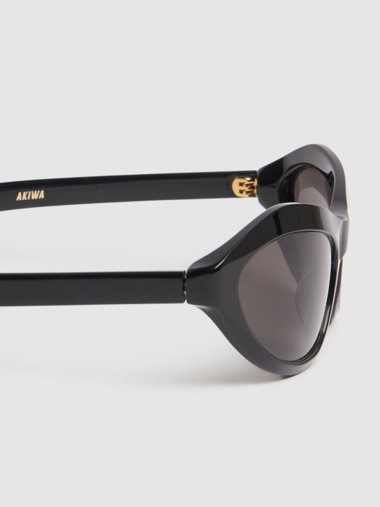 Flatlist Eyewear: Verspiegelte Sonnenbrille aus Acetat „Akiwa“ - Schwarz - women_1 | Luisa Via Roma