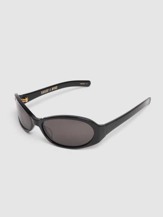 Flatlist Eyewear: Sonnenbrille aus Acetat „Office Opel“ - Schwarz - men_1 | Luisa Via Roma