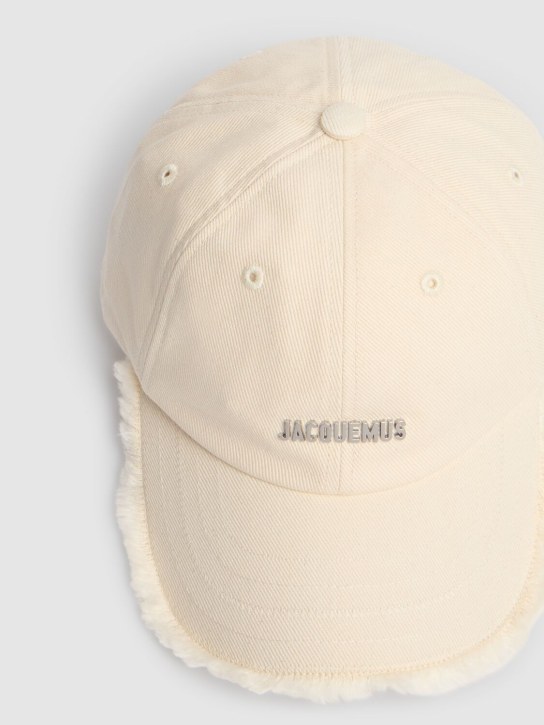 Jacquemus: La Casquette Artichaut cotton hat - Off-White - men_3 | Luisa Via Roma
