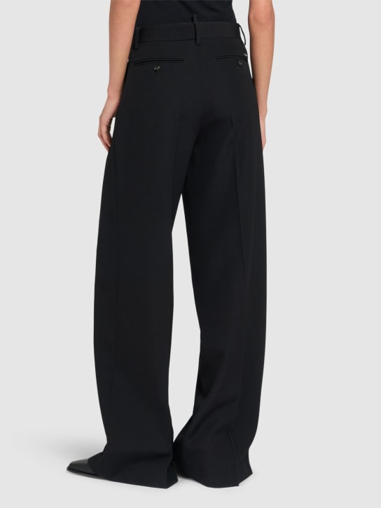 Dsquared2: Giant wide pants - Black - women_2 | Luisa Via Roma