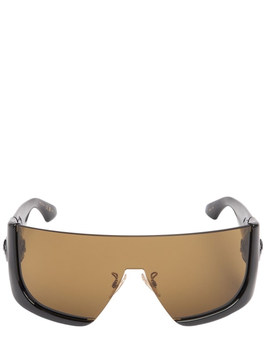 Etro: Etromacaron mask sunglasses - Black/Brown - men_0 | Luisa Via Roma