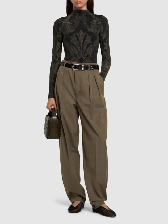 Wolford: Wolford x Etro shiny jacquard bodysuit - women_1 | Luisa Via Roma