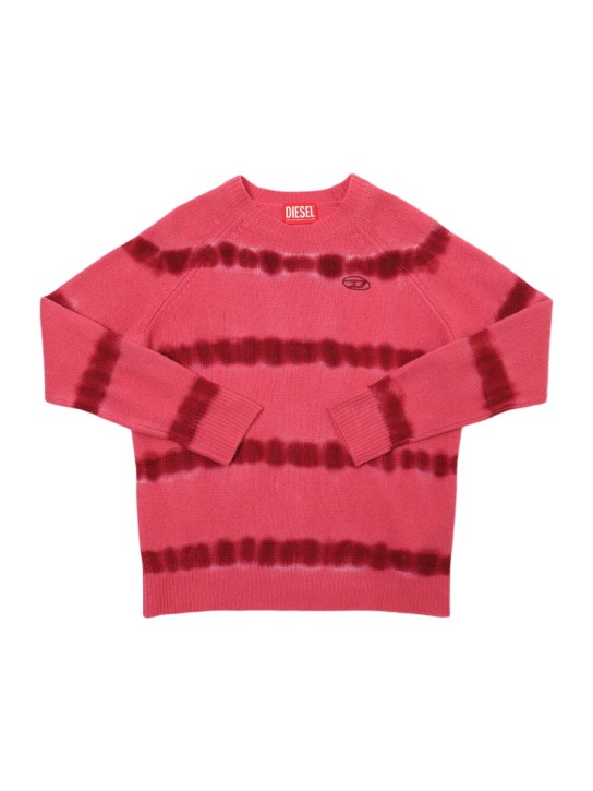 Diesel Kids: Wool knit sweater - Fuchsia - kids-boys_0 | Luisa Via Roma