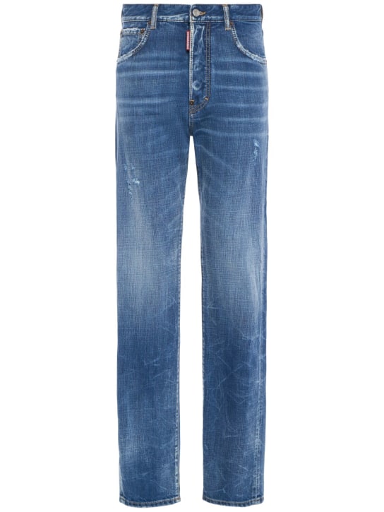 Dsquared2: 642 mid rise baggy jeans - Blue - women_0 | Luisa Via Roma
