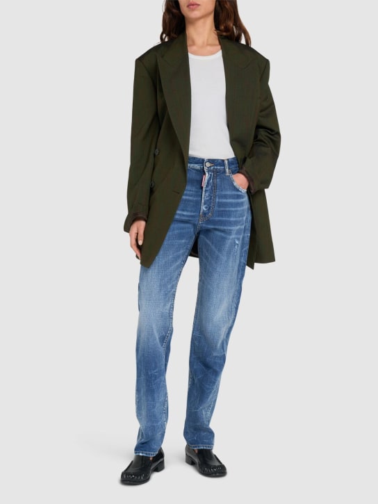 Dsquared2: 642 mid rise baggy jeans - Blu - women_1 | Luisa Via Roma