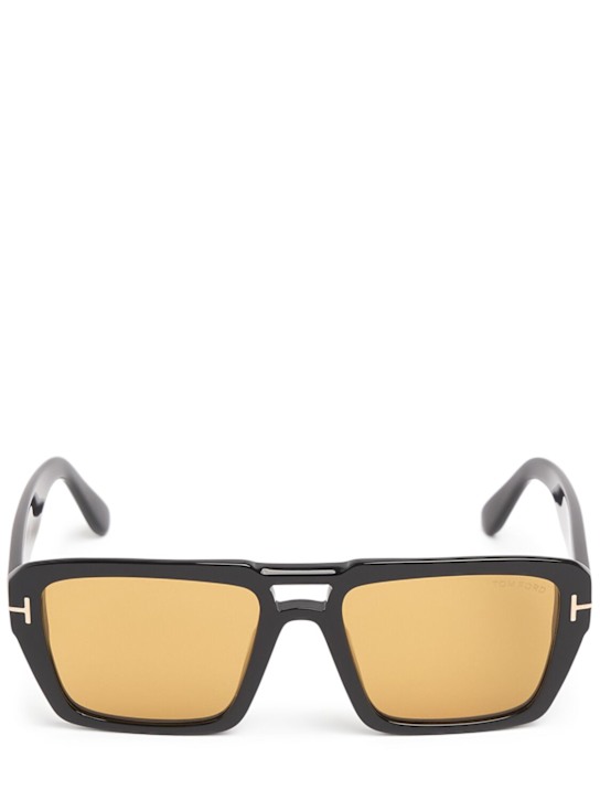 Tom Ford: Redford squared sunglasses - Black/Brown - men_0 | Luisa Via Roma