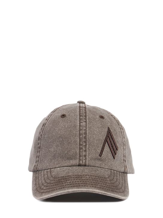 The Attico: Logo cotton baseball cap - women_0 | Luisa Via Roma