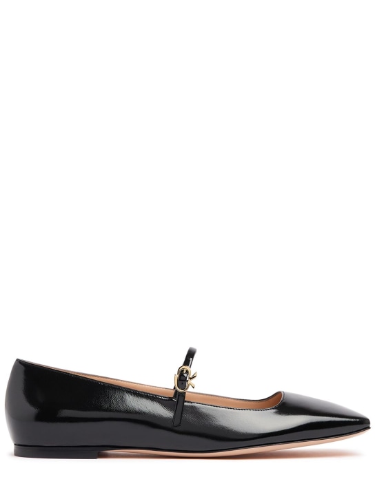 Gianvito Rossi: Zapatos planos Christina de charol 5mm - Negro - women_0 | Luisa Via Roma