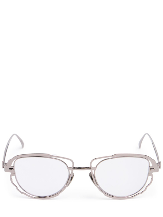 Kuboraum Berlin: H02 round metal sunglasses - men_0 | Luisa Via Roma