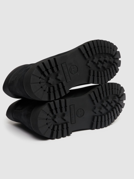 Timberland: 6 inch premium waterproof lace-up boots - Black - men_4 | Luisa Via Roma
