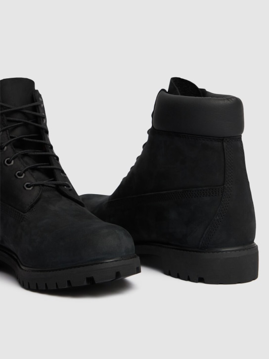 Timberland: 6 inch premium waterproof lace-up boots - Black - men_3 | Luisa Via Roma