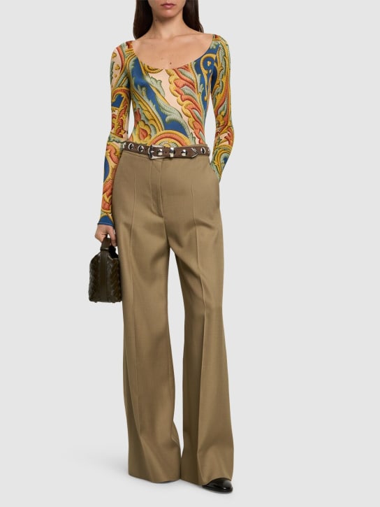 Wolford: Wolford x Etro ornate patterned bodysuit - women_1 | Luisa Via Roma