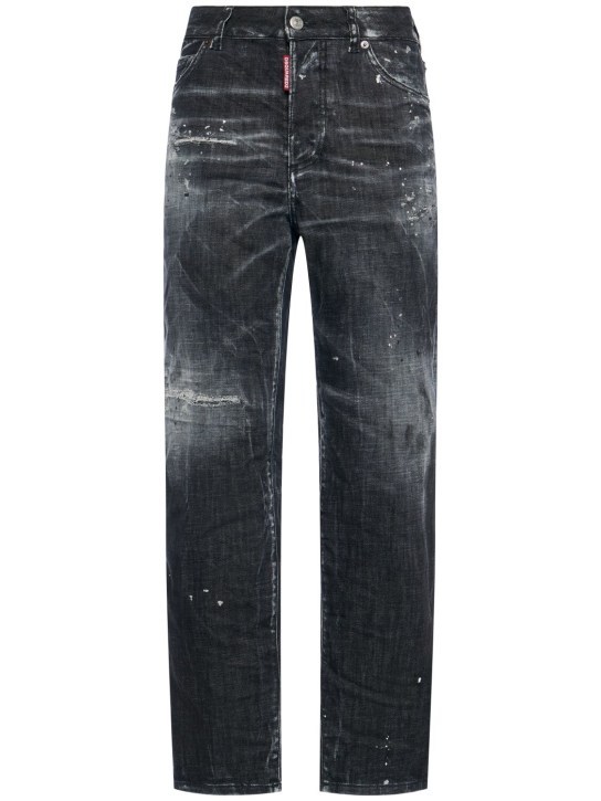 Dsquared2: Jeans rectos con cintura alta - Negro - women_0 | Luisa Via Roma