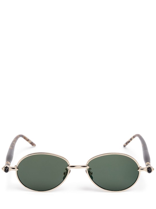 Kuboraum Berlin: P72 Metal & acetate round sunglasses - men_0 | Luisa Via Roma