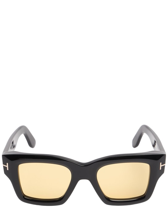 Tom Ford: Ilias squared sunglasses - Black/Brown - men_0 | Luisa Via Roma