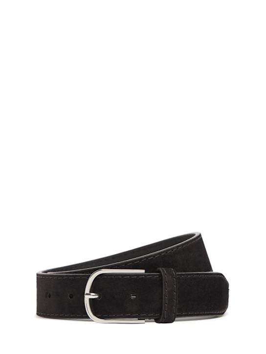 Toteme: Ceinture large en daim - women_0 | Luisa Via Roma
