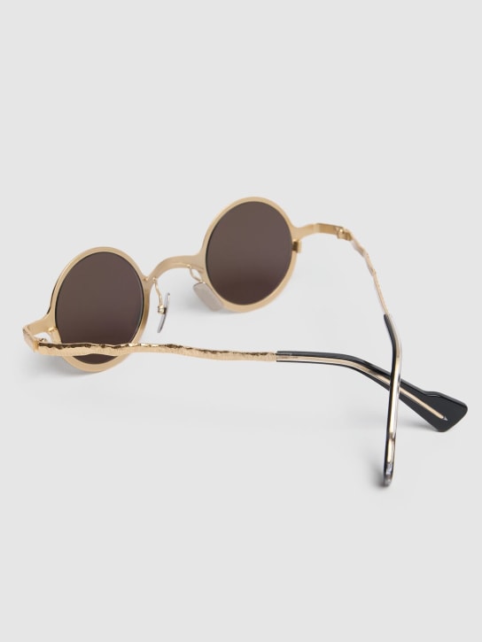 Kuboraum Berlin: Z17 round metal sunglasses - Gold/Silver - women_1 | Luisa Via Roma
