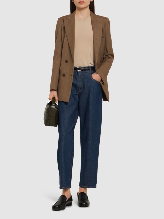 Mvp Wardrobe: Mittelhohe, gerade Jeans „Dennis“ - Blau - women_1 | Luisa Via Roma