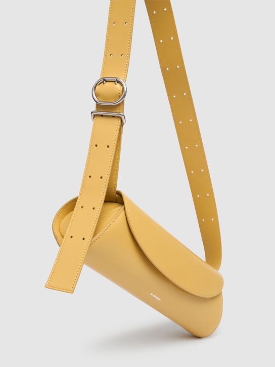 Jil Sander: Small Cannolo leather shoulder bag - women_3 | Luisa Via Roma