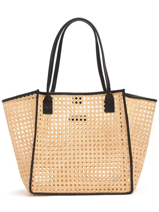 Bembien: Rosa rattan tote bag - women_0 | Luisa Via Roma