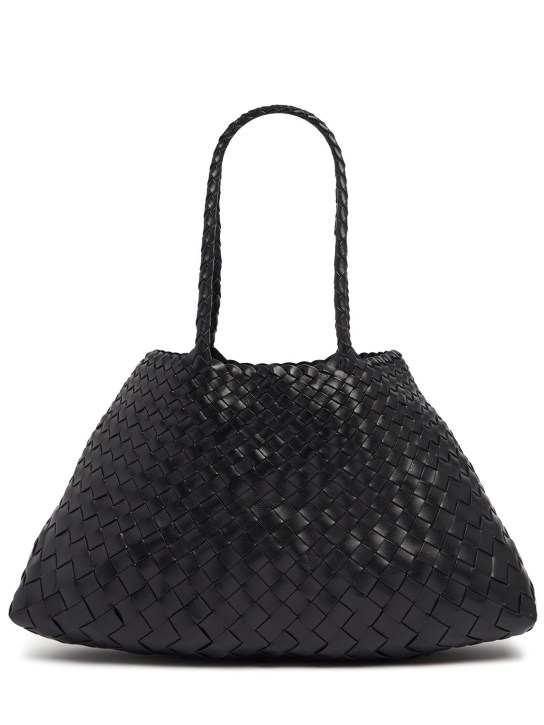 Dragon Diffusion: Big Santa Croce leather tote bag - Siyah - women_0 | Luisa Via Roma