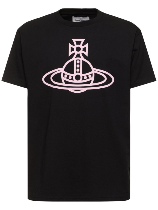 Vivienne Westwood: T-shirt classique Securité - Noir - men_0 | Luisa Via Roma