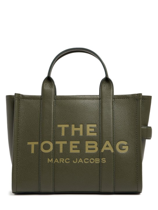 Marc Jacobs: The Medium Tote leather bag - Military Green - men_0 | Luisa Via Roma
