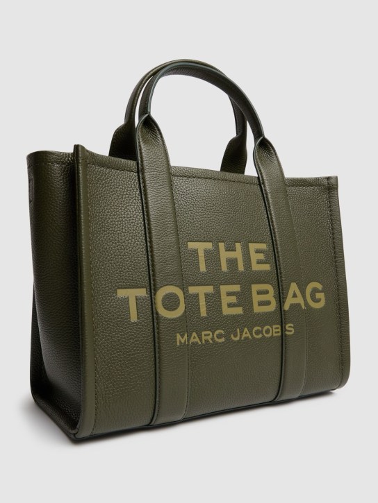 Marc Jacobs: The Medium Tote leather bag - Military Green - men_1 | Luisa Via Roma