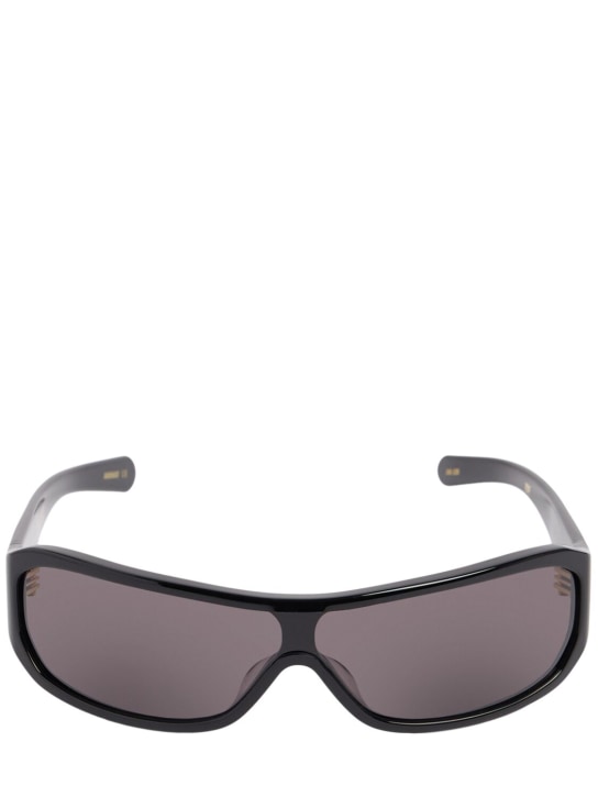 Flatlist Eyewear: Lunettes de soleil en acétate à verres noirs Zoe - Noir/Noir - men_0 | Luisa Via Roma