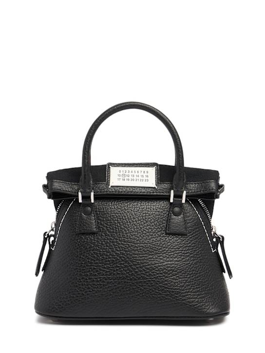 Maison Margiela: 5AC Micro grained leather top handle bag - women_0 | Luisa Via Roma
