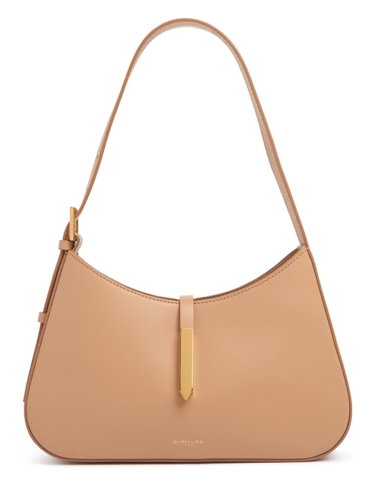 DeMellier: Tokyo smooth leather shoulder bag - Açık Kahverengi - women_0 | Luisa Via Roma