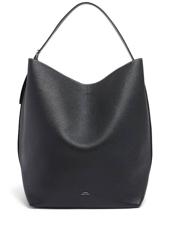 Toteme: Belted grain leather tote bag - women_0 | Luisa Via Roma