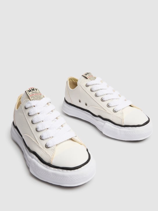 Mihara Yasuhiro: Peterson Low OG sole canvas sneakers - White - women_1 | Luisa Via Roma