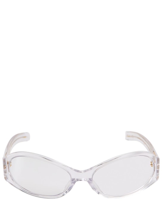 Flatlist Eyewear: Lunettes de soleil en acétate Office Opel - Clear Crystal - women_0 | Luisa Via Roma