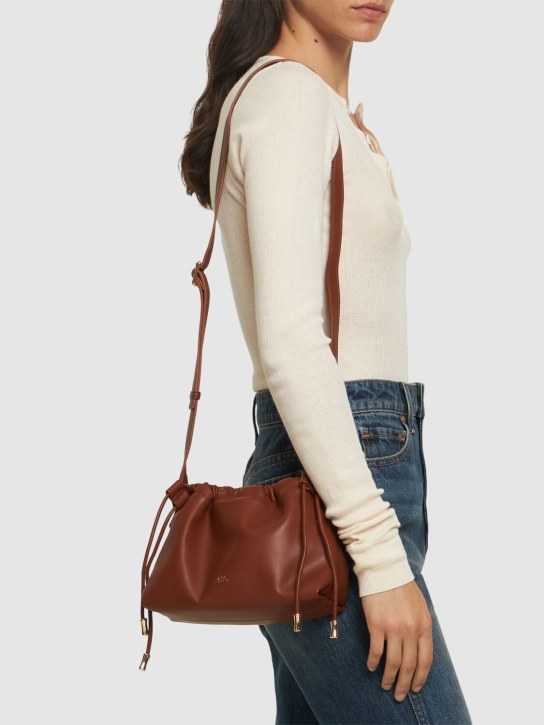 A.P.C.: Mini Sac Ninon shoulder bag - Cad Hazelnut - women_1 | Luisa Via Roma