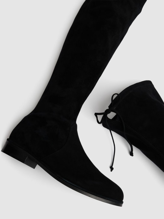 Stuart Weitzman: 20mm Lowland Bold suede boots - Black - women_3 | Luisa Via Roma