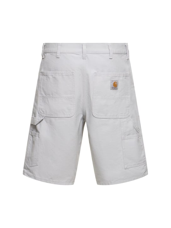 Carhartt WIP: Dearborn canvas single-knee shorts - Basalt - men_4 | Luisa Via Roma