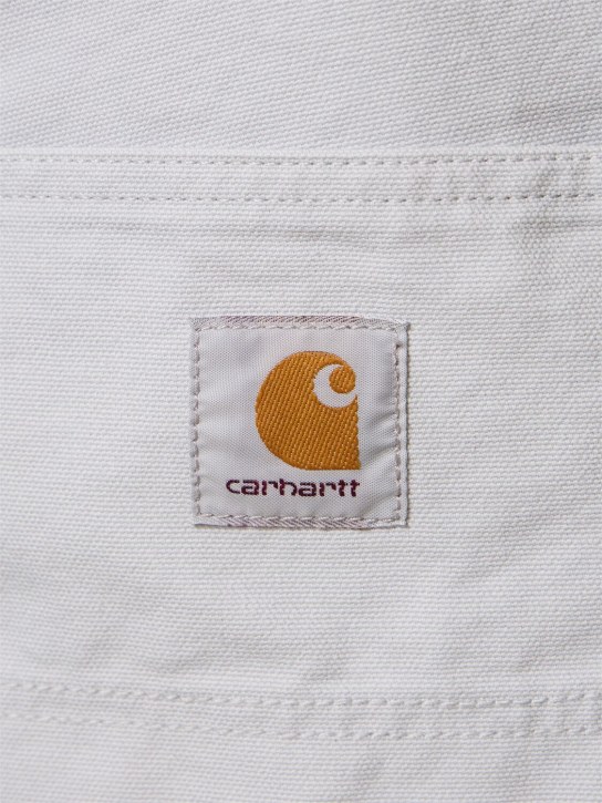 Carhartt WIP: Dearborn canvas single-knee shorts - Basalt - men_3 | Luisa Via Roma
