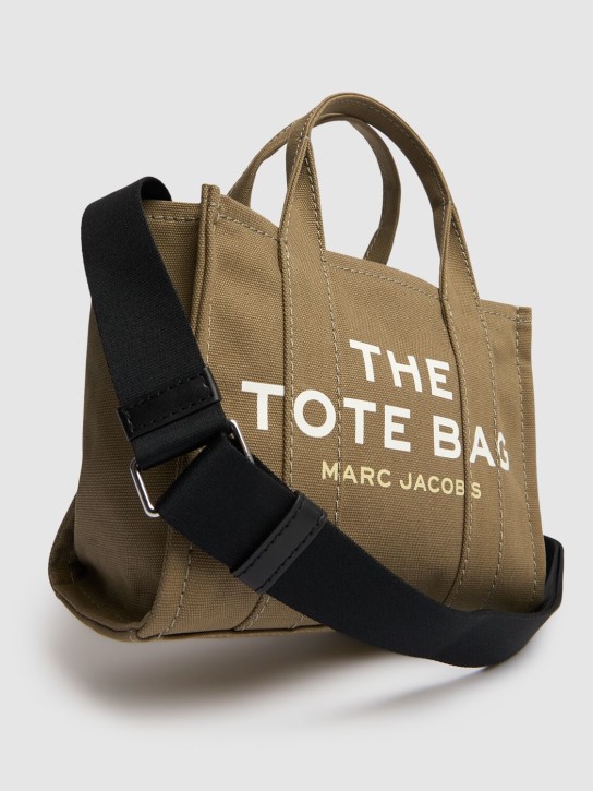Marc Jacobs: The Small Tote cotton canvas bag - Slate Green - women_1 | Luisa Via Roma