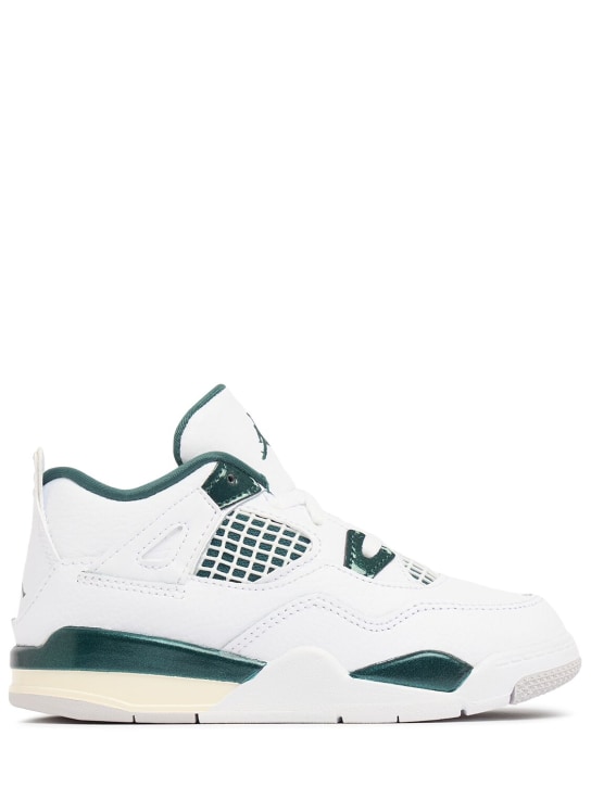 Nike: Sneakers Air Jordan 4 Retro - Bianco/Verde - kids-boys_0 | Luisa Via Roma